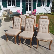 Lot de 6 chaises de salle à