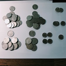 Lot 58 pièces Francs Belge 1