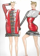 DESSIN DE MODE    AQUARELLE CHRISTY HOBART