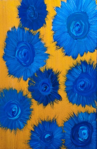 Tableau peinture abstrait - peinture,