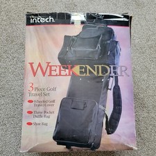 Weekender 3 Piece Golf Travel Set w/Wheels NEW IN BOX Fully Collapsible 