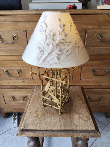 Lampe asiatique imitation - lampe,