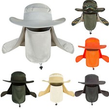 Protection UV extérieure Chapeau de soleil Visage Rabat Chapeaux de Randonnée