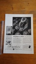 OLD ADVERTISEMENT - PUB ADVERT 1934 FRIGIDAIRE DOS LA HORNUE