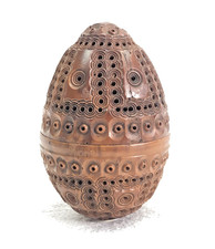 ANCIEN OEUF A CHAPELET DES A