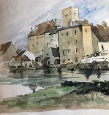 Albert Feuillastre (1896-1976) (057) - watercolor - landscape