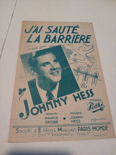 Ancienne partition sauté - j, ai