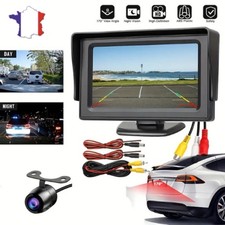 Kit caméra de recul voiture 4.3” avec écran clair et vision nocturne – Universel