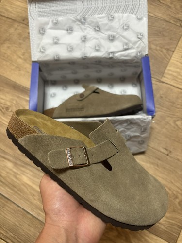 Mule birkenstock boston taupe