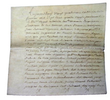 1780. Bordeaux. Royal Notary of the City of St Macaire Enguienne. sow skin