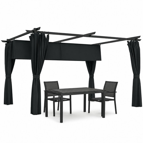 Pergola rétractable outsunny - rétractable,