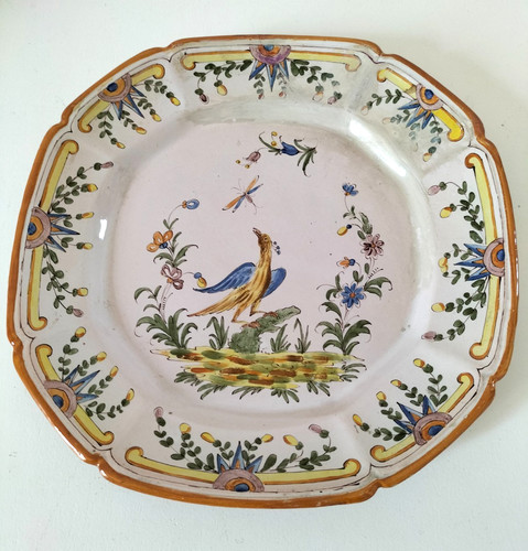 Assiette ancienne faïence - ancienne,
