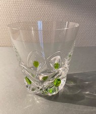 ELEGANT LALIQUE FRANCE CRYSTAL WHISKEY GLASS FLORIDA MODEL