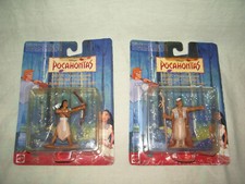 " 2 BOITES FIGURINES POCAHONTAS DISNEY MATTEL NEUF LIRE ANNONCE