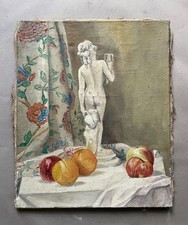 Nature morte, huile sur toile