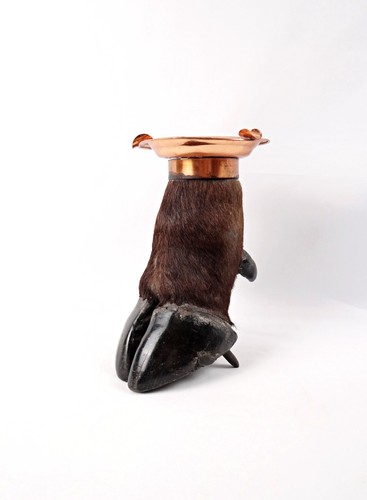 Ancien cendrier cuivre - ancien, sur