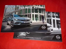 Opel Astra K sedan sports tourer brochure price list price list 2019