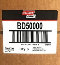 6/Pack Baldwin Filters BD50000 - Spin-On M95 x 2.5mm Thread 11-25/32 L