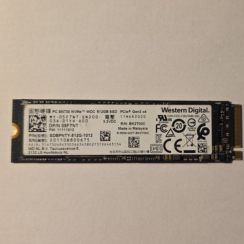 Sn730 512go ssd nvme - wd, m.2