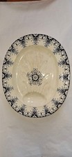 Grand plat asperges, faience