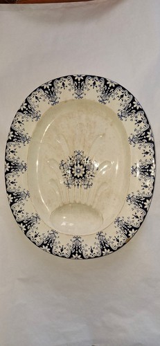 Grand plat asperges - ,, faience