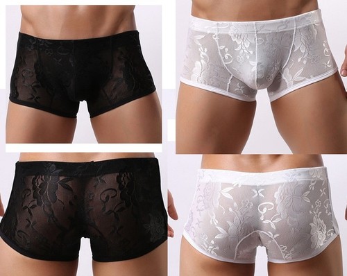 Slip boxer fleurs - slip, transparent