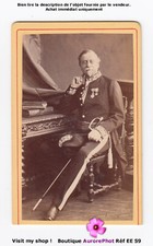 PERSONNALITÉ, MILITAIRE MÉDAILLÉ AU BICORNE, DÉDICACE, CDV à NANCY -EE59