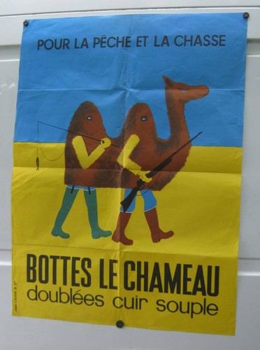 Ancienne affiche bottes - affiche, le