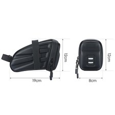 Sacoche arrière vélo coque