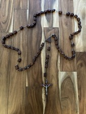 ROSARY *LARGE* WOODEN (Walnut)