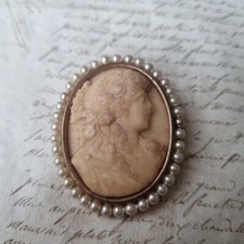 Broche Camée Pierre Auvergne