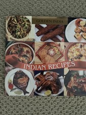 Indian Recipes-Golden India Series, Vintage Cookbook, Hardcover Dust Jacket