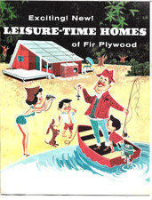 Douglas Fir Plywood Mid-Century Home Plans 1958 Original 10-page & Insert Mint!