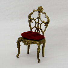 ANTIQUE DOLLHOUSE DOLLHOUSE - GOLD METAL CHAIR GALT METAL CHAIR