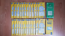 Lot de 28 Cartes Routieres
