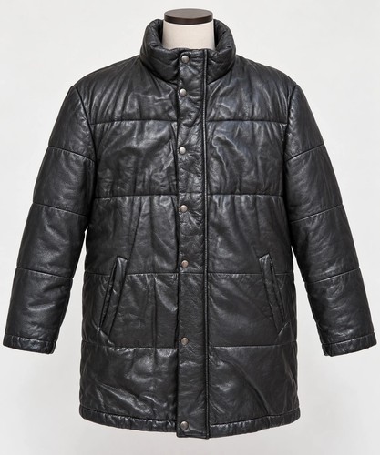 Manteau long cuir - manteau,