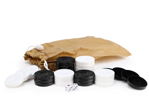Jeu backgammon avec pions - jeu, de