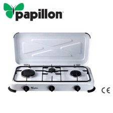 Petit Fourneau Camping Émaillé 3 Fireside Cuisinière à Gaz Jardin Pique Papillon