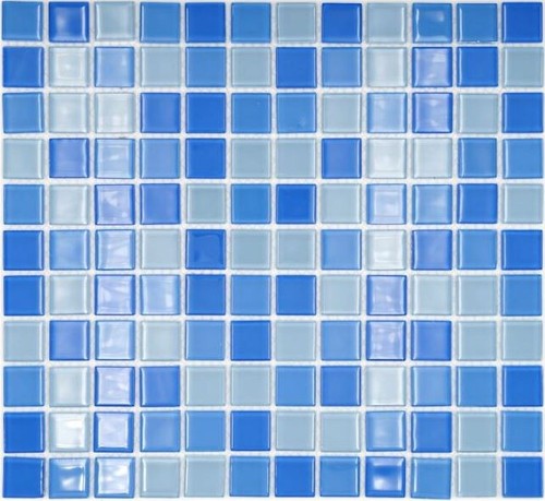 Mosaïque céramique bleu - céramique,