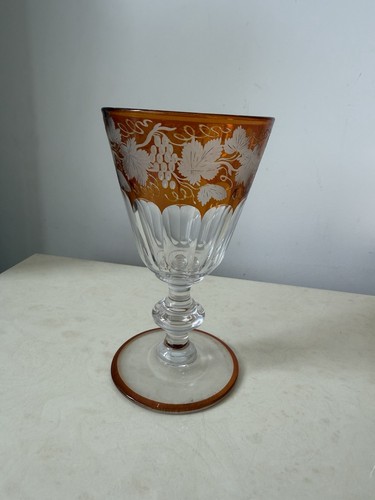 Verre eau cristal gravé - à,