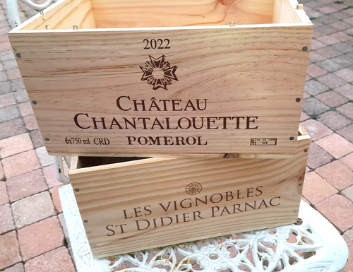 Caisses vin vides en bois - vin,