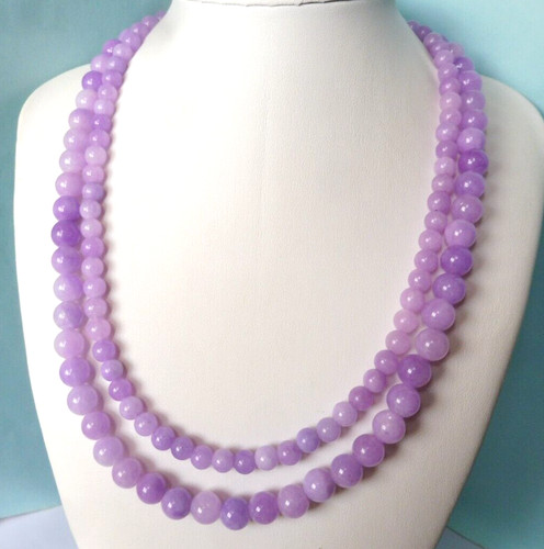 Collier jade lavande - collier, en