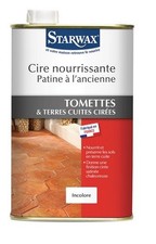 Cire nourrissante rouge patine à l'ancienne spécial tomettes terres cuites cirée