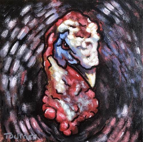 Tableau portrait dindon - tableau,