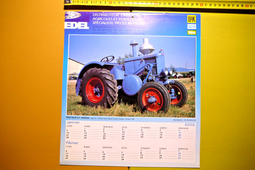 Calendrier tracteurs 2002 - ,