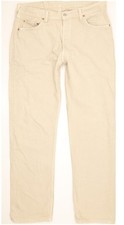 Levi's 501 Made in USA Men Beige Straight Regular Jeans W35 L32 (105694)