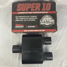 Flowmaster Super 10 Aggressive Chambered Muffler 8425152 2.5 Center In/Dual Out
