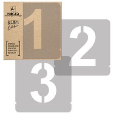 Pochoirs Chiffres Réutilisables / 50mm Nombres Modern Sans / Alphabet Letterage