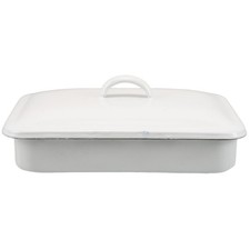  Plat Four Rectangulaire Poêle À Griller En Émail Rôtissoire Pour Poulet