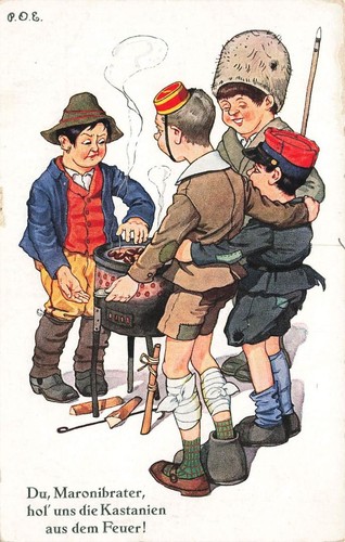 Carte postale ww1 maronibrater - postale,
